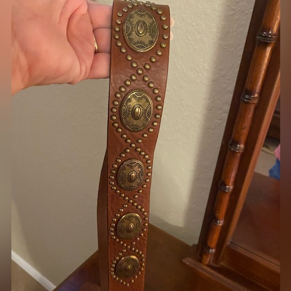 Leather Studded Belt - Picture 6 of 11